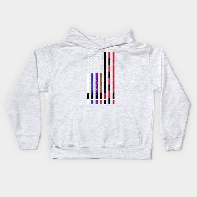 BJJ Stars and Stripes Kids Hoodie by Kyle O'Briant